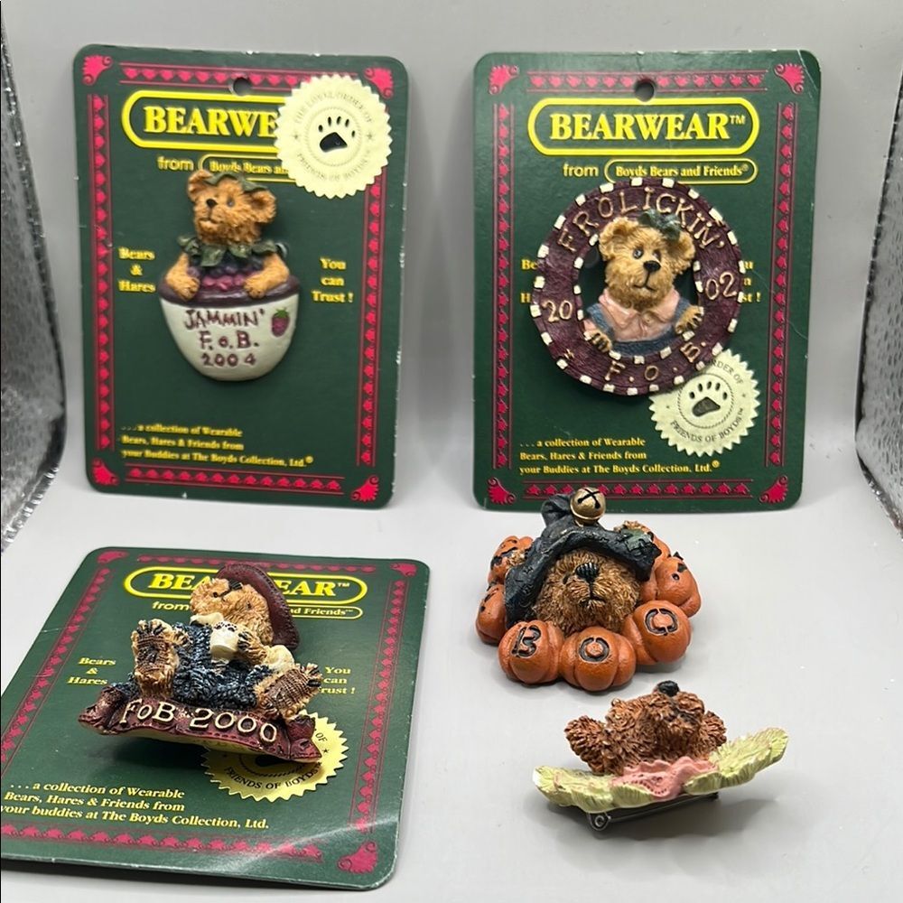 Boyds Bears Brown Brooches Jewelry Collection